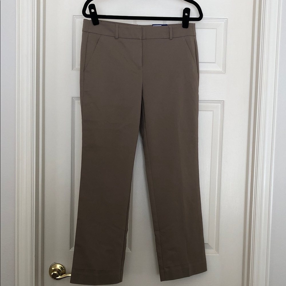 Apt. 9 Torie Women's Mid Rise Straight-Leg Dress Pants in Taupe/Khaki 8P NWT